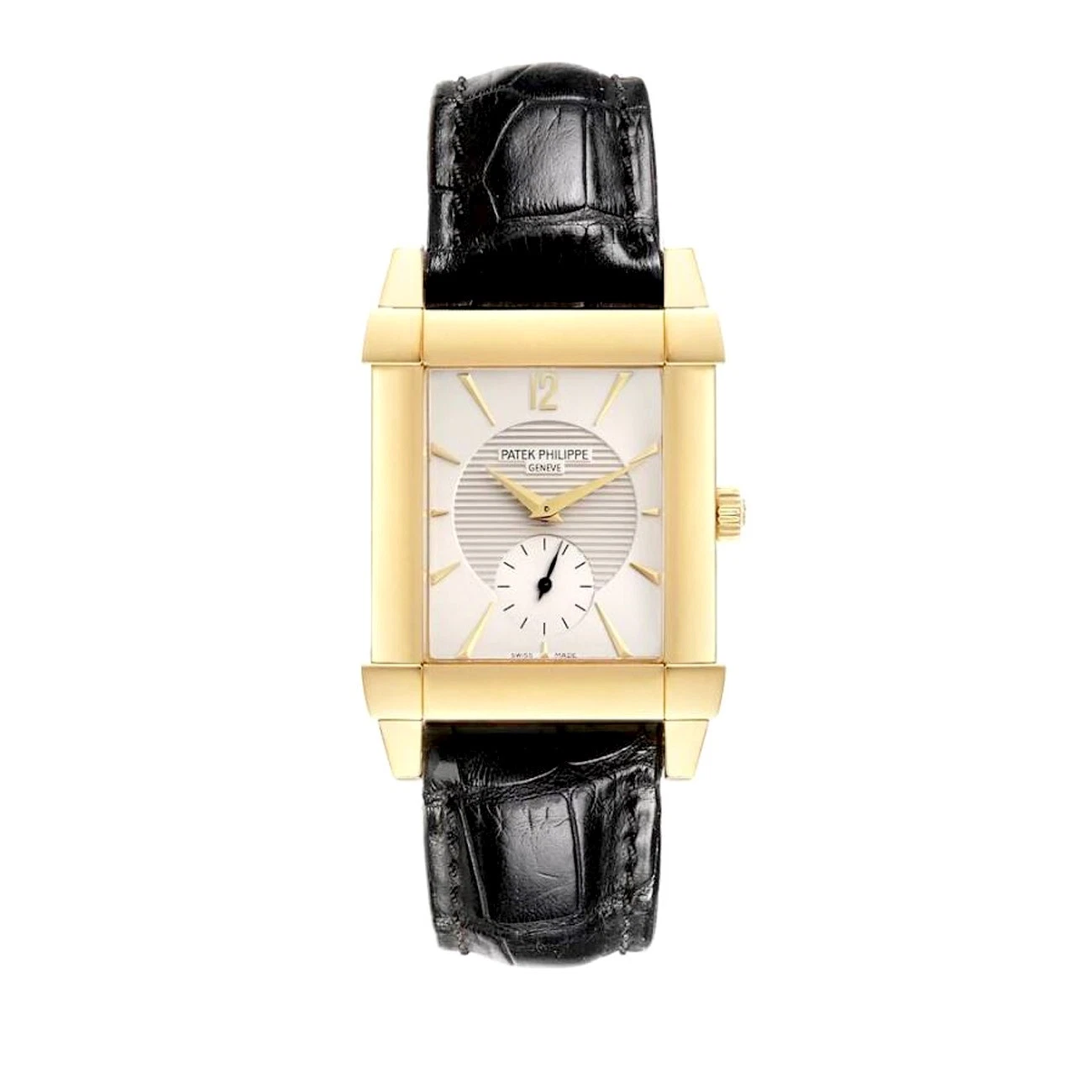 Patek Philippe — Patek Philippe Gondolo 5111J-001 Yellow Gold with Brown Alligator Leather Wat...