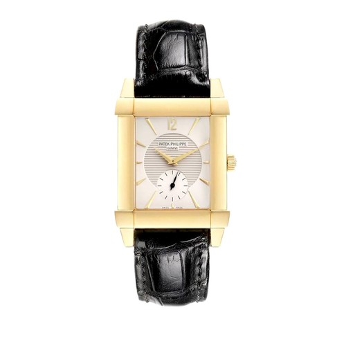 Patek Philippe Gondolo 5111J-001 Yellow Gold with Brown Alligator Leather Wat...