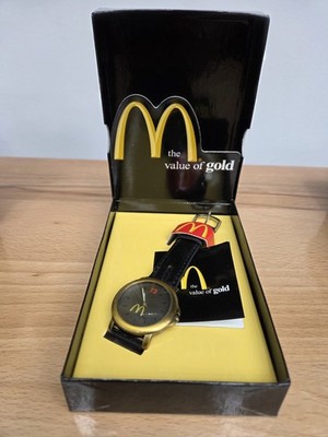 Brand New Vintage McDonald's Fossil Wrist Watch Value of Gold 1998