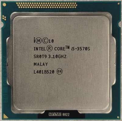 Intel Core i5-3570S SR0T9 Quad Core Processor 3.1 GHz, Socket LGA1155, 65W CPU