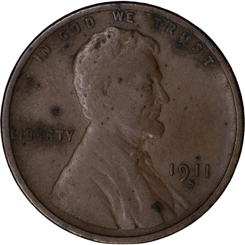1911 S 1c Lincoln Wheat Cent ~Fine Details