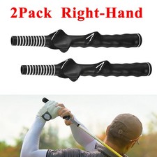 2 PCS Right Hand Golf Swing Training Grip Aid Standard Teaching Trainer Durable