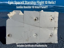 SpaceX Starship Flight 10 Super Heavy Booster 16 Relic Jumbo Insulation Panel