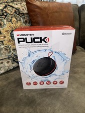 Monster Puck Portable Waterproof Bluetooth Speaker 5 Watts 8 hours Play NIB
