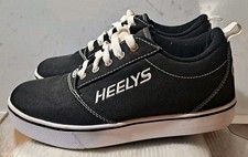 Heelys Pro 20 Size 7 Roller Skate Shoes BLACK WHITE Wheels HES 10393