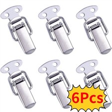 6PCS Stainless Steel Toggle Latch Clamp Spring Loaded Box Case Catch Lock UK