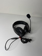 Wired Gaming Headset w/ Microphone  Dual 3.5mm Audio  Mic  Used