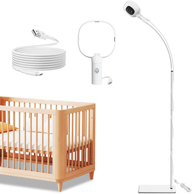Floor Stand Compatible with Nanit Pro Baby Monitor, Gooseneck Swivel Holder Moun