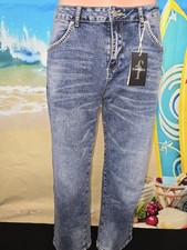 Nwt Flamingals Straight Leg Medium Wash Jeans Size Large 69490 26 Inseam