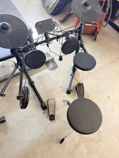 AODSK Electronic Drum Kit with Drum Pads, Cymbal Pads, Throne, Pedals