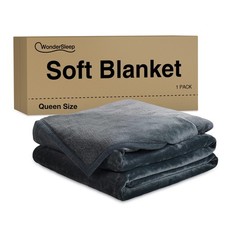 WonderSleep Soft Queen Size Blacket, Microfelpa para Sofá Cama Todas las Temporadas, 90x90