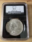 1897 Black Label NGC MS63 Morgan Silver Dollar