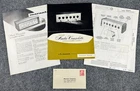 Vintage Original Marantz Model 1 Consolette Tube Preamp Sales Brochure Package!