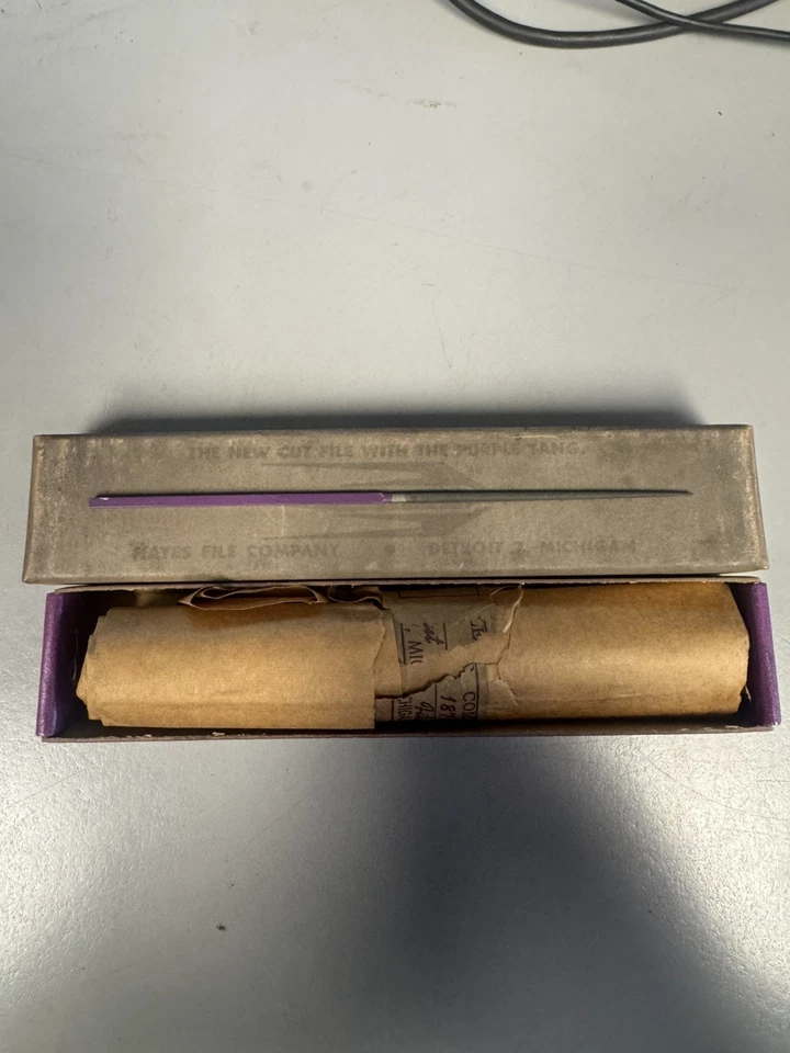 *Vintage* Hayes File Co Round SQU. HD Needle 5 1/2" No.0 One Dozen - Image 2 of 2