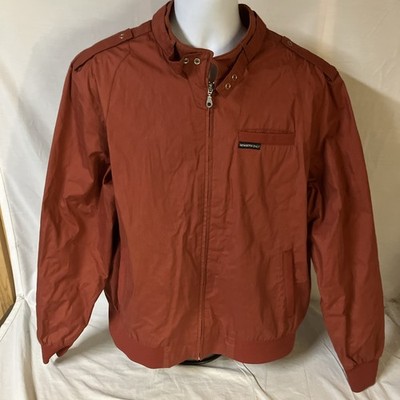 Retro Members Only Mens Cafe Racer Jacket Coat Size 2XL XXL Red Free Shipping!