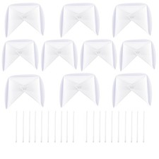 White Nurse Hat Headband Nurse Cap Costume 10 Pins, Nursing School Grad Pack