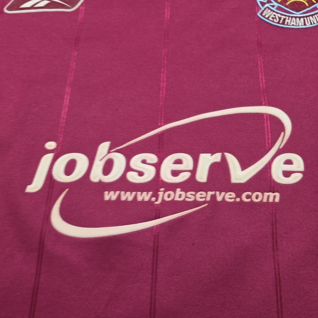 2006 Reebok West Ham Home Soccer Jersey Carlos Tevez Men S