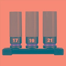 Milwaukee 49667830 Shockwave 1/2 Drive 3pc Lug Nut Socket Set