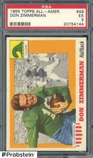 1955 Topps All-American Football #49 Don Zimmerman PSA 5 EX