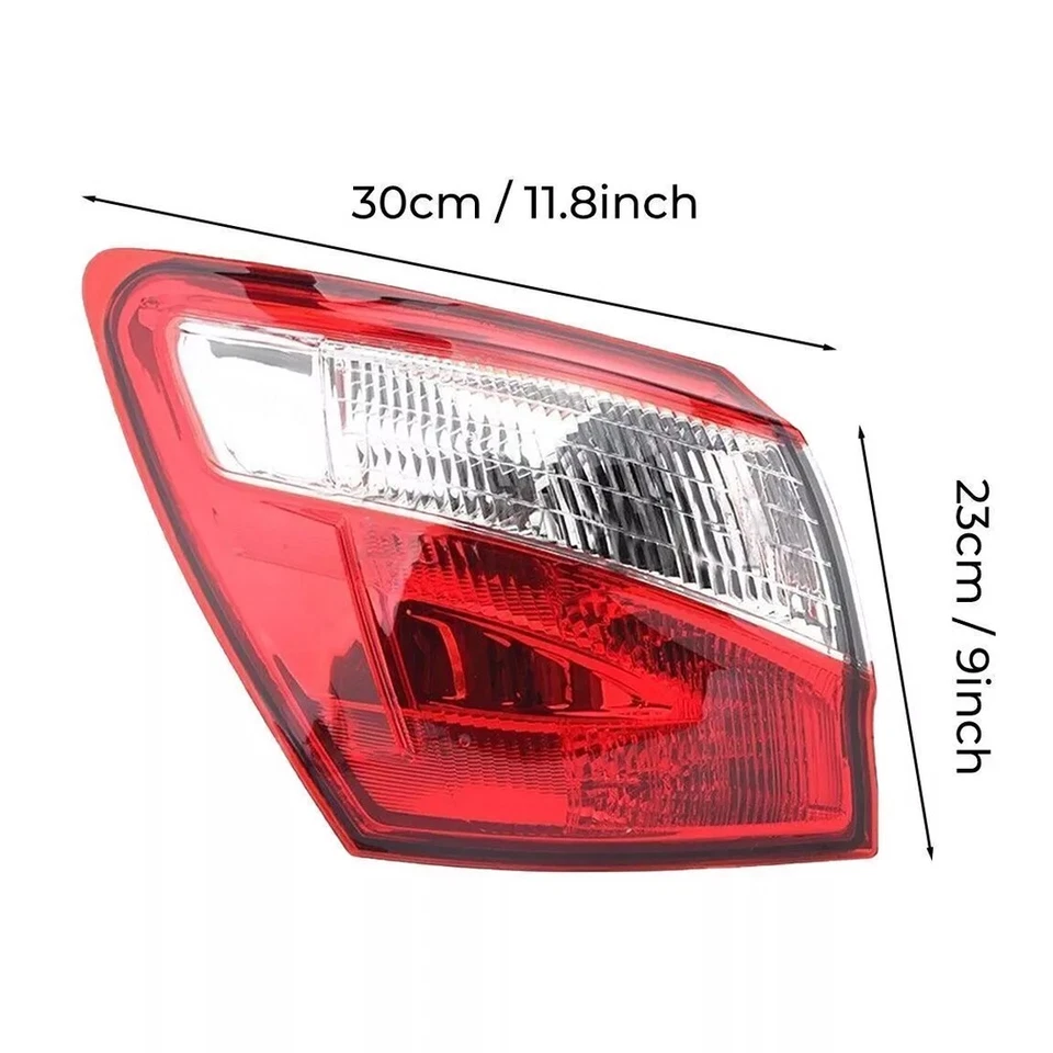 FOR NISSAN QASHQAI J10 2010-2014 REAR TAIL LIGHT OUTER LEFT/RIGHT LED 26550BR00A - Image 3 of 4