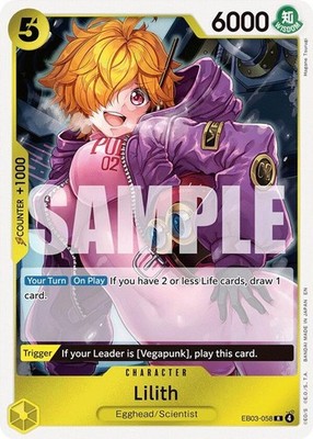 One Piece Lilith (EB03-058/102) EB03 One Piece Heroines Edition NM FOIL