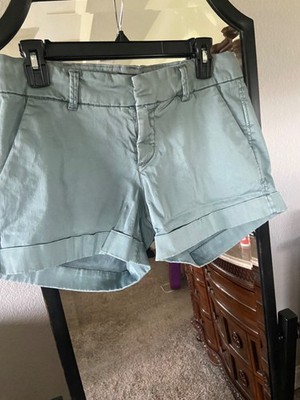 Womens Dear John size 30 Hampton comfort shorts cuffed summer classic sage green