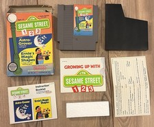 Sesame Street 123 (Nintendo NES, 1989) CIB Complete w/ Poster Reg Card Tested