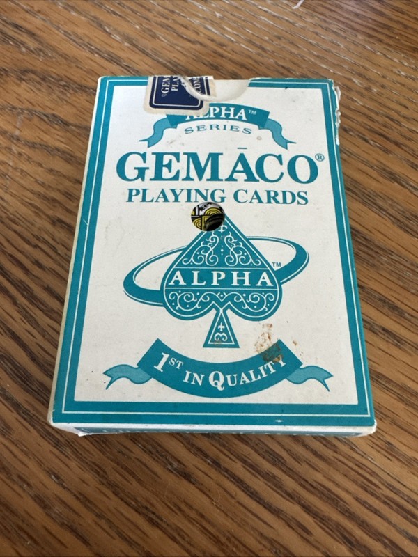 GEMACO ALPHA SERIES Playing Cards Lucky Eagle Casino Retired Cut Corners EUC