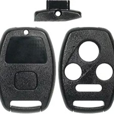 Key Fob Remote Black Shell Case Replacement fits 2003-2012 Accord-Black