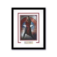 Elizabeth Olsen Autographed 11x14 Framed Photo Avengers Wanda Scarlet Witch ACOA