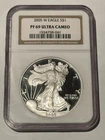 2005-W Proof $1 American Silver Eagle NGC PF69UC Brown Label