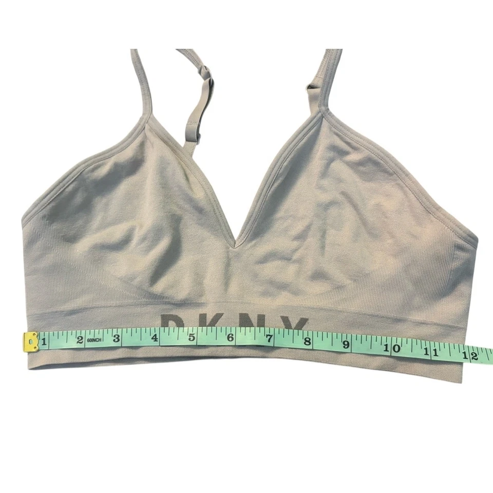 Lote de 2 sujetadores de salón ajustables gris/rosa DKNY para mujer talla M Foto 4 de 4