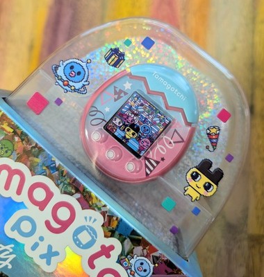 ⭐RARE SEALED Tamagotchi Pix Party Fete Pink Confett Brand New In