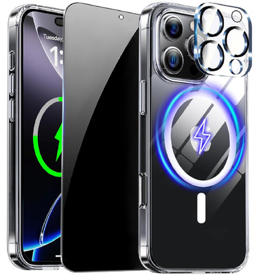 Magnetic for Iphone 16 Pro Max Case with Privacy Screen Protector and Full Camer