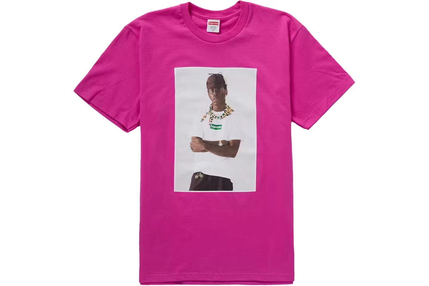 Supreme Tyler Tee Magenta FW24 scellé neuf Collab musicien Tee authentique grand