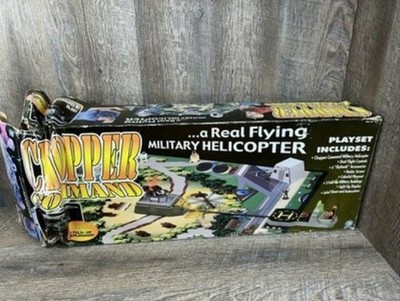 Chopper Command Battery Operated Flying Helicopter Playset Jasman