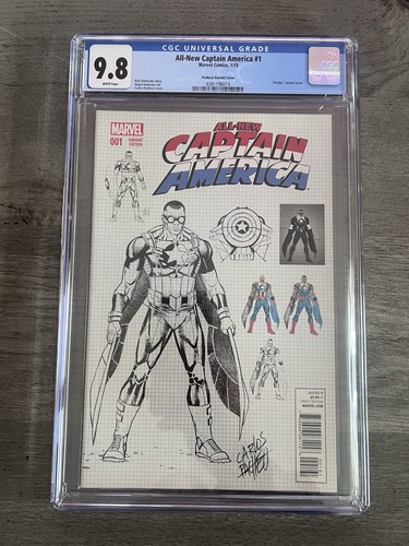 All-New Captain America #1 Carlos Pacheco Variant CGC 9.8 Brave New World Story
