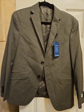 Kenneth Cole Reaction Men's Suit Jacket Size 38S Charcoal Slim Fit Ready Flex