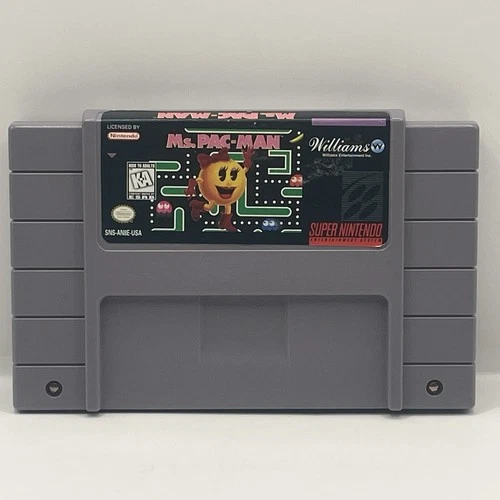 Ms. Pac-Man (Super Nintendo SNES, 1996) Cartridge Only | Tested