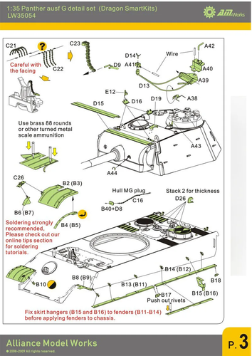 1/35 Panther G Detail Set For Dragon Panther G Smart Kits (no tank) LW35054 - Picture 12 of 14