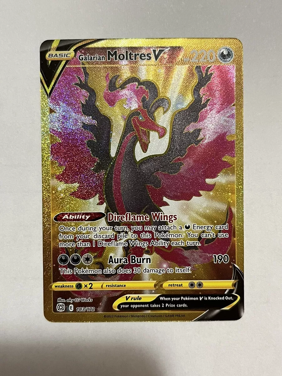 Galarian Moltres V Secret Rare - 183/172 - Brilliant Stars – Card Cavern  Trading Cards, LLC