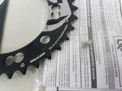 Rotor MTB QX2 XC2 BCD 110mm x 5 36T Bolt Inner Chainring Black | eBay