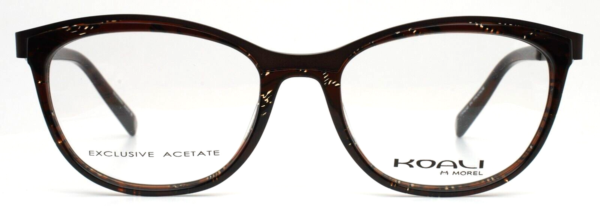 Morel Koali 20008K Blue Black Tortoise Cat Eye Eyeglasses 50-18-135 BB03 France MOREL KOALI 20008K NN01 Black Womens Round Full Rim  main image 4