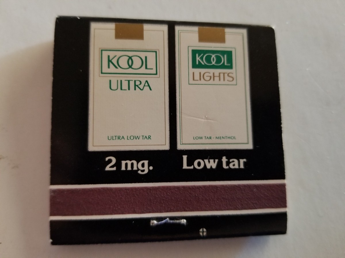 Matchbook Kool Ultra Lights Cigarettes FULL. C6
