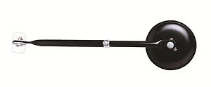 CIPA 49704 5" Round Mirror fits Jeep CJ2A CJ3A CJ3B CJ5 CJ6 Black