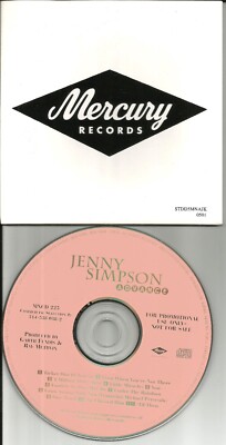 JENNY SIMPSON Rare SPECIAL DIE CUT CARDED SLEEVE ADVNCE PROMO DJ CD  1998