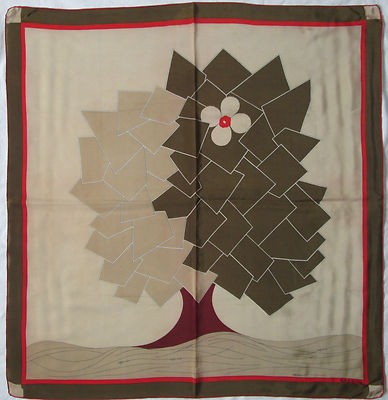 -Superbe Foulard GRÈS 100% Seide Vintage Schal