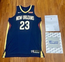 Davis NO Pelicans NBA Photomatched Game Used Jersey Meigray LOA Worn 2 Games