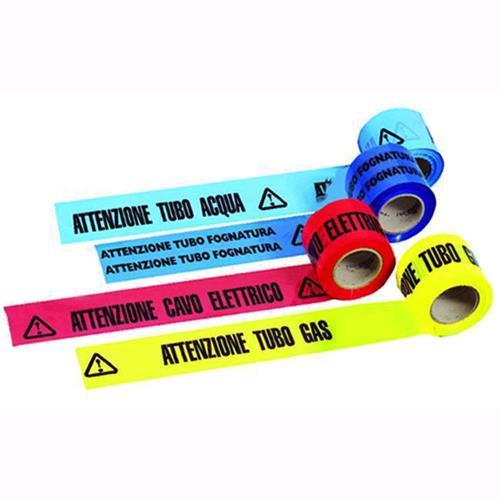 Nastro Segnaletico Da Interro Luce-Rosso 200Mt H.Mm. 100