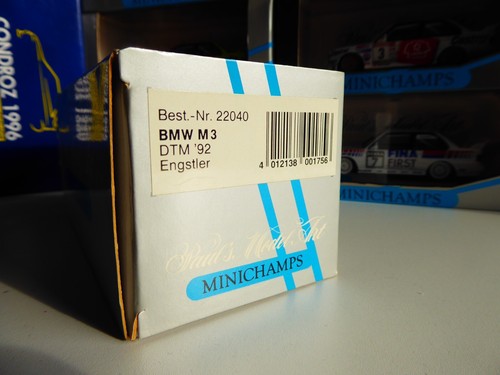1/43 Minichamps BMW M3 E30 Tic Tac DTM 1992 Engstler - Imagen 13 de 14